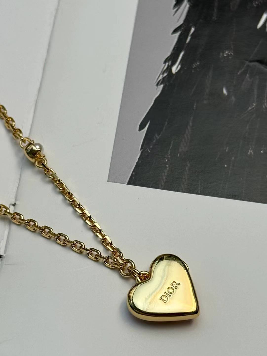 Dior ディオール レディース ネックレス ロゴネックレス 上品 プチCD ブランドアクセサリー ギフト プレゼント - 画像 2