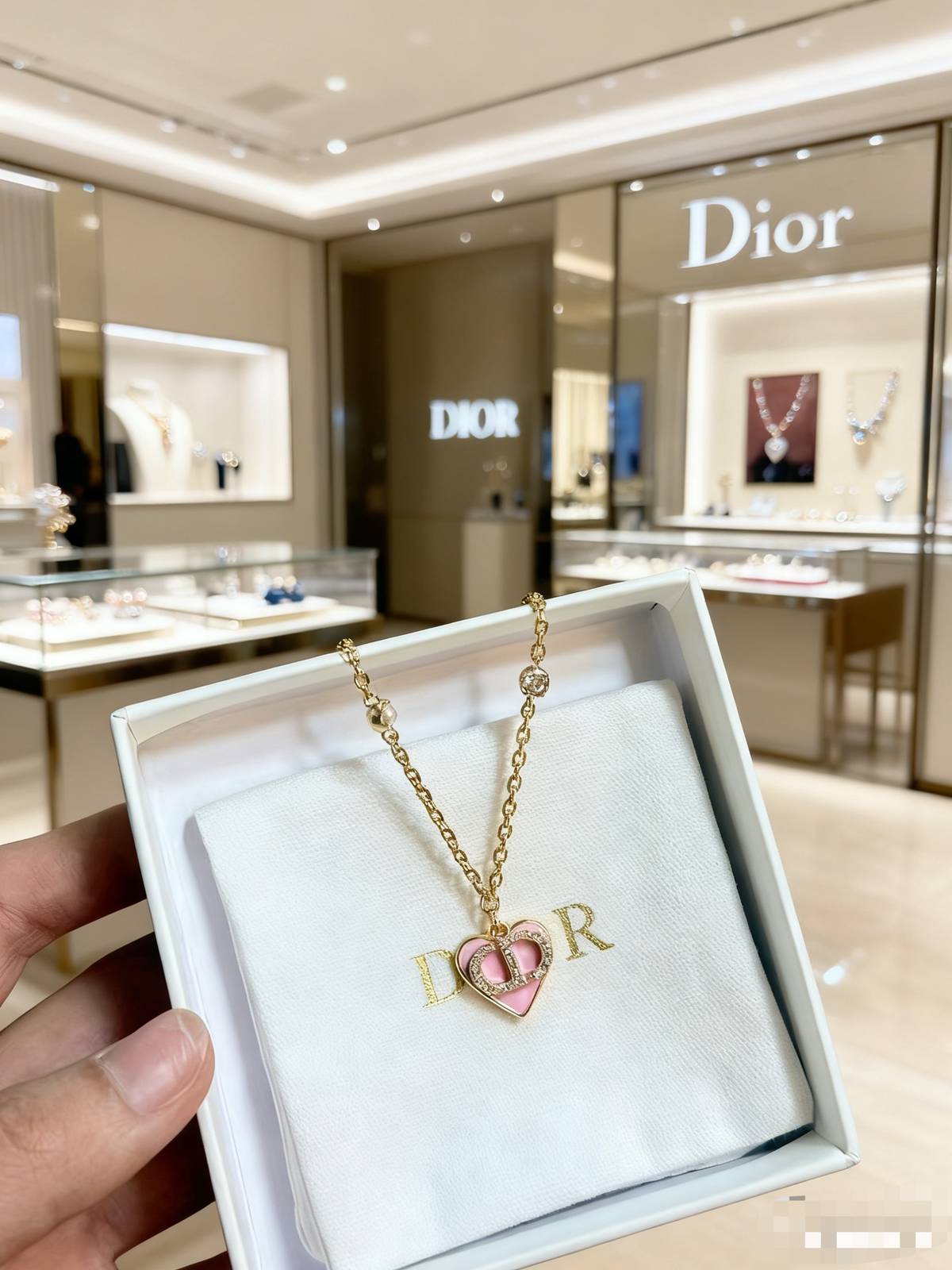 Dior ディオール レディース ネックレス ロゴネックレス 上品 プチCD ブランドアクセサリー ギフト プレゼント - 画像 8