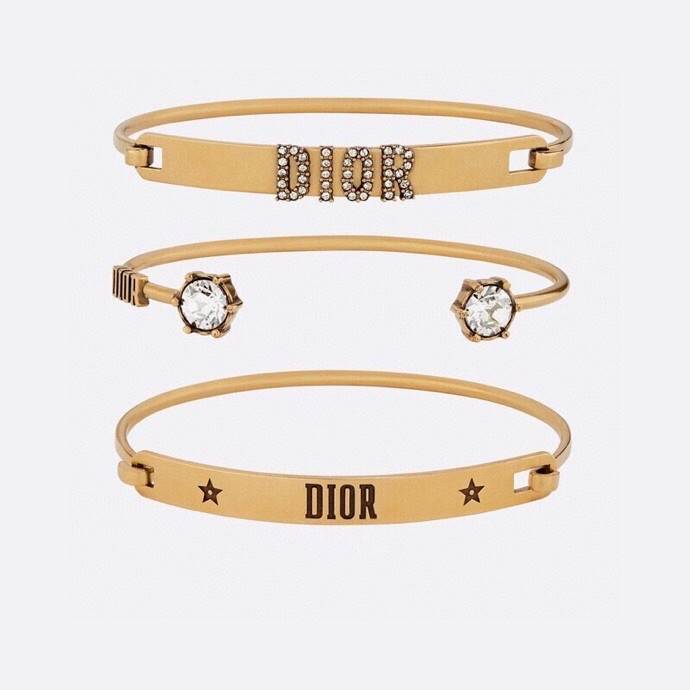 Dior ディオール レディース ブレスレット CDロゴ メタル ブランドアクセサリー 上品 华やか プチCD ギフト