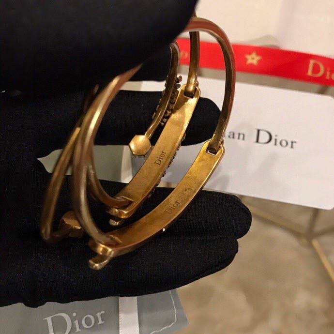 Dior ディオール レディース ブレスレット CDロゴ メタル ブランドアクセサリー 上品 华やか プチCD ギフト - 画像 8