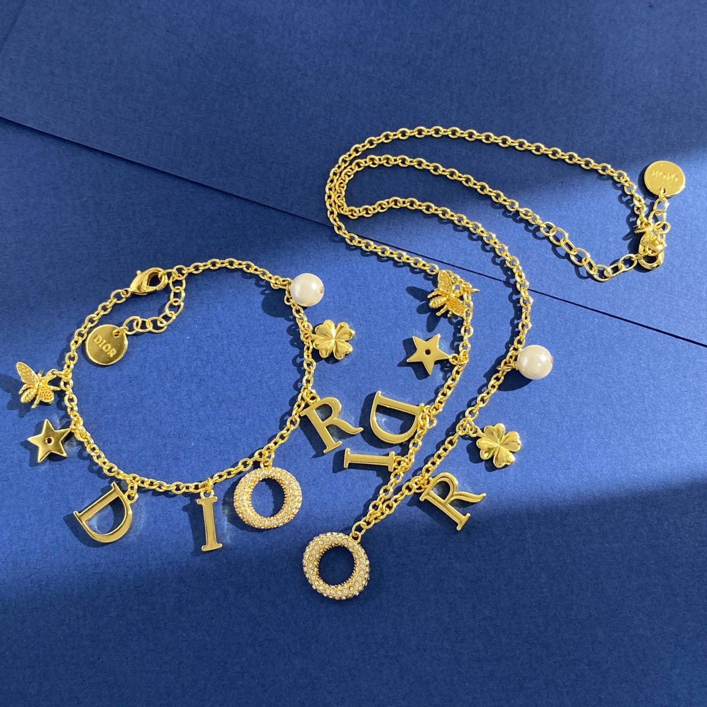 Dior ディオール レディース ネックレス CDロゴ レジンパール プチCD ブランドアクセサリー 上品 デイリーユース - 画像 9