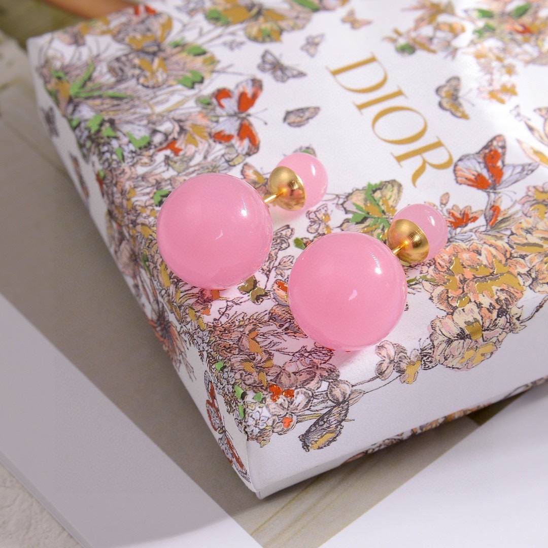 Dior ディオール レディース ピアス Dior Tribales CDロゴ レジンパール ゴールドフィニッシュ ブランドアクセサリー 上品 プチギフト - 画像 5
