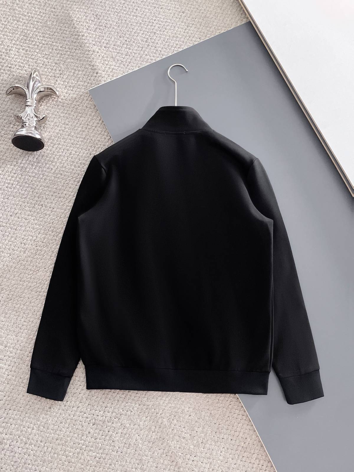 PRADA プラダ メンズ セットアップ ジップアップパーカー ロゴワッペン ロゴテープ スポーツウェア 秋冬 ブラック - 画像 11
