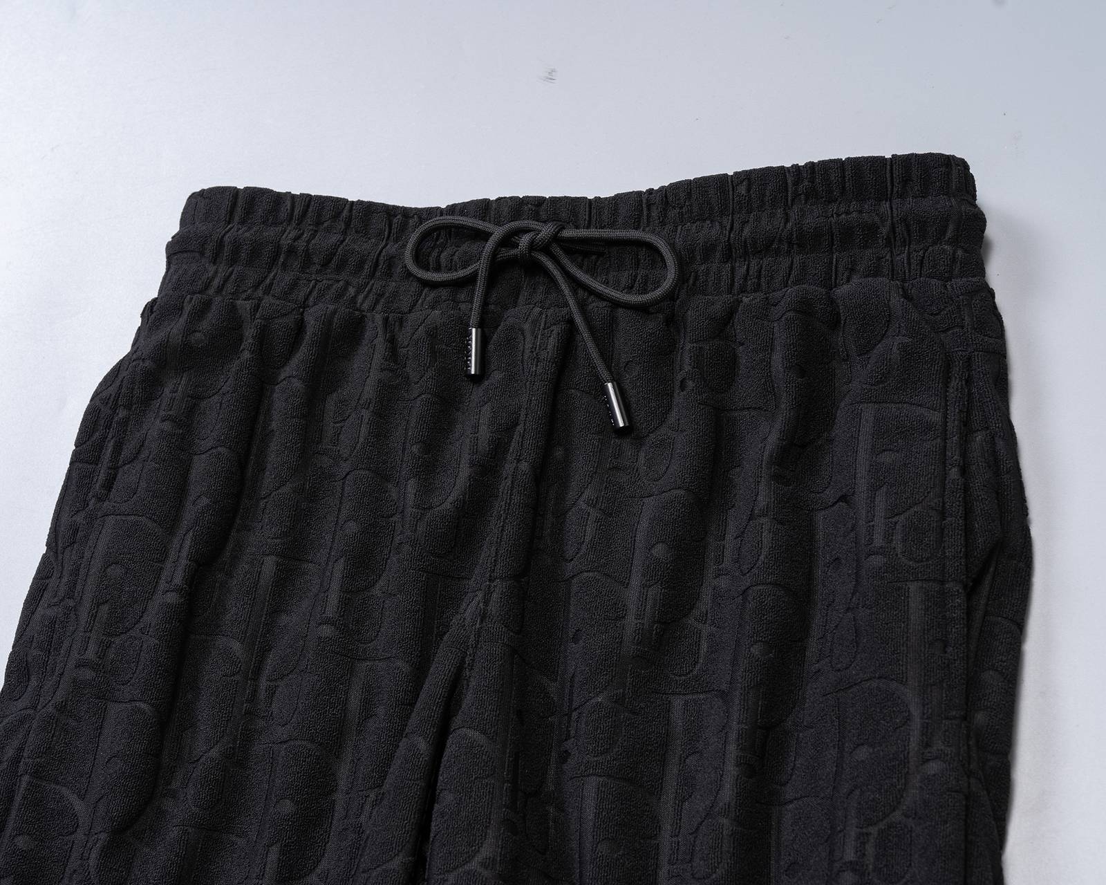 DIOR ディオール メンズ セットアップ ジップパーカー ロゴ刺繍 ロゴテープ スポーツウェア 秋冬 ブラック - 画像 6