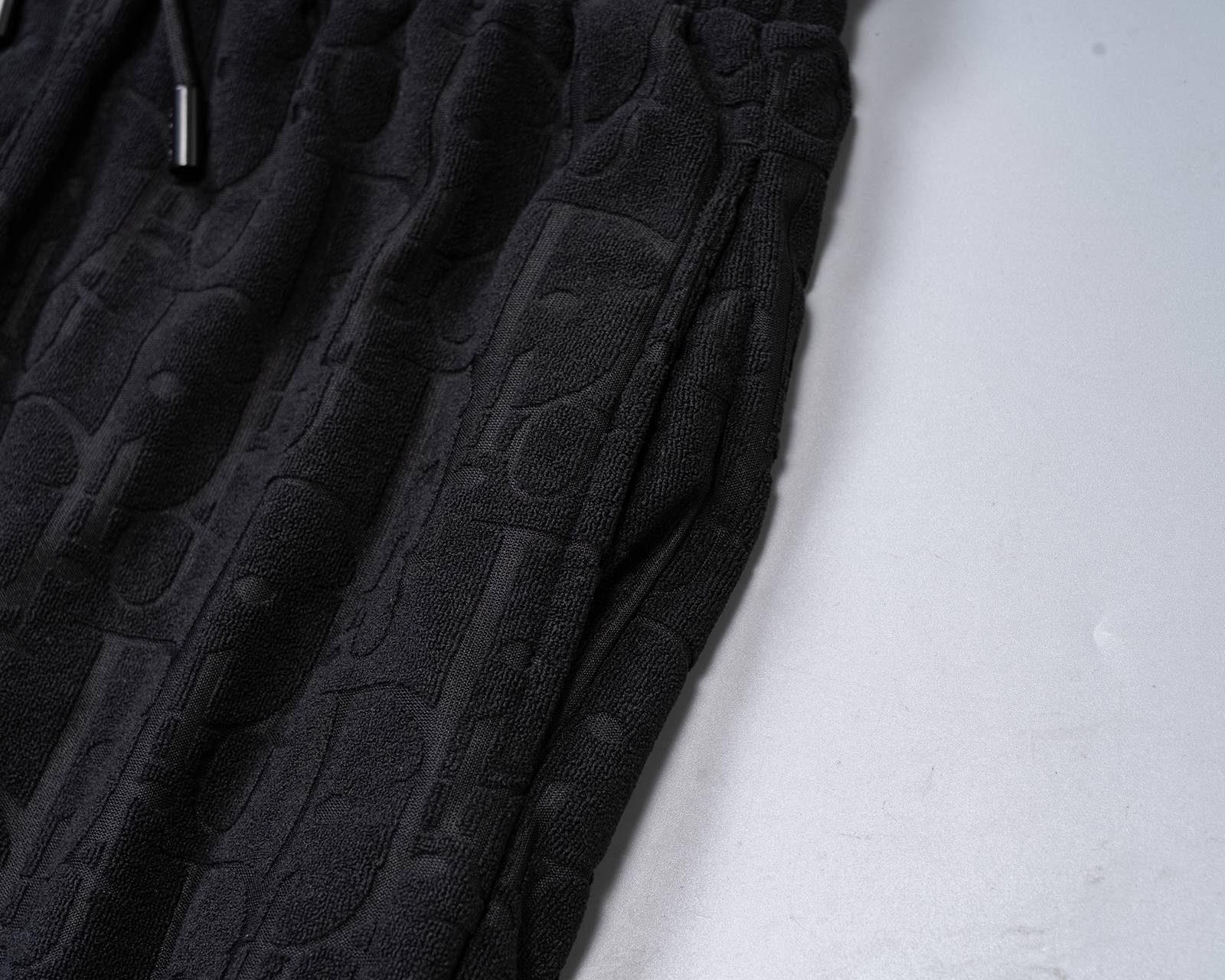 DIOR ディオール メンズ セットアップ ジップパーカー ロゴ刺繍 ロゴテープ スポーツウェア 秋冬 ブラック - 画像 9