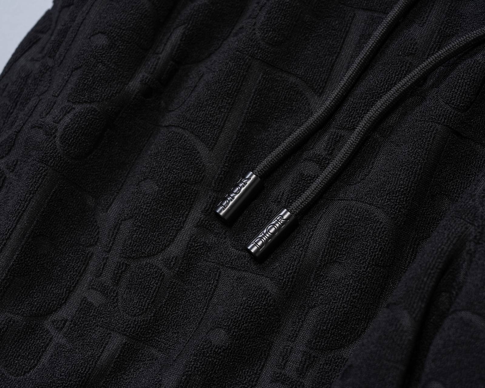 DIOR ディオール メンズ セットアップ ジップパーカー ロゴ刺繍 ロゴテープ スポーツウェア 秋冬 ブラック - 画像 10