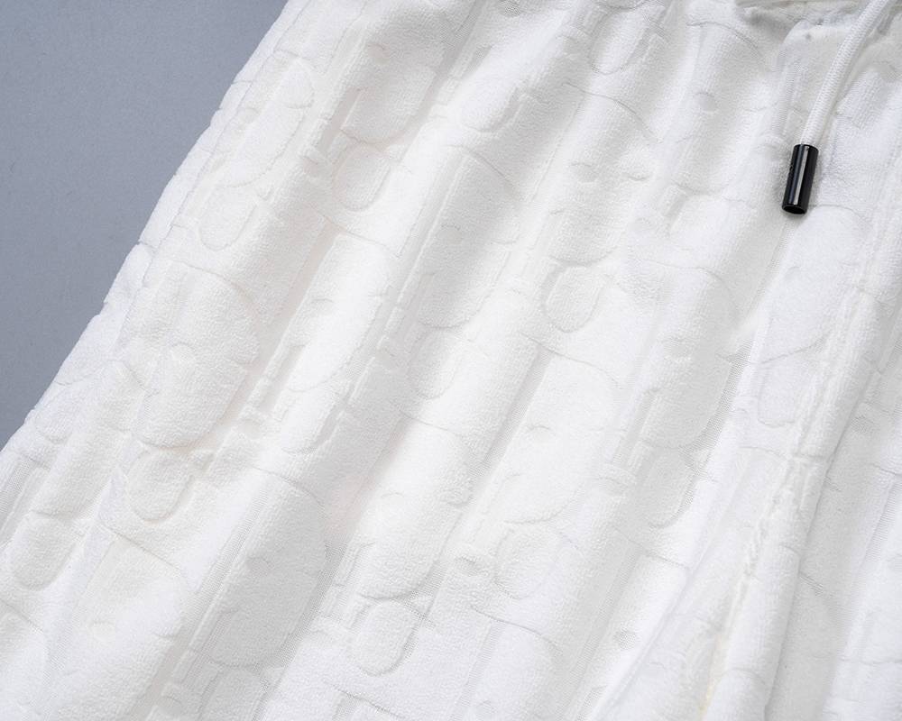 DIOR ディオール メンズ セットアップ ジップアップパーカー ロゴ刺繍 ファッションウェア ワンマイルウェア ホワイト - 画像 12