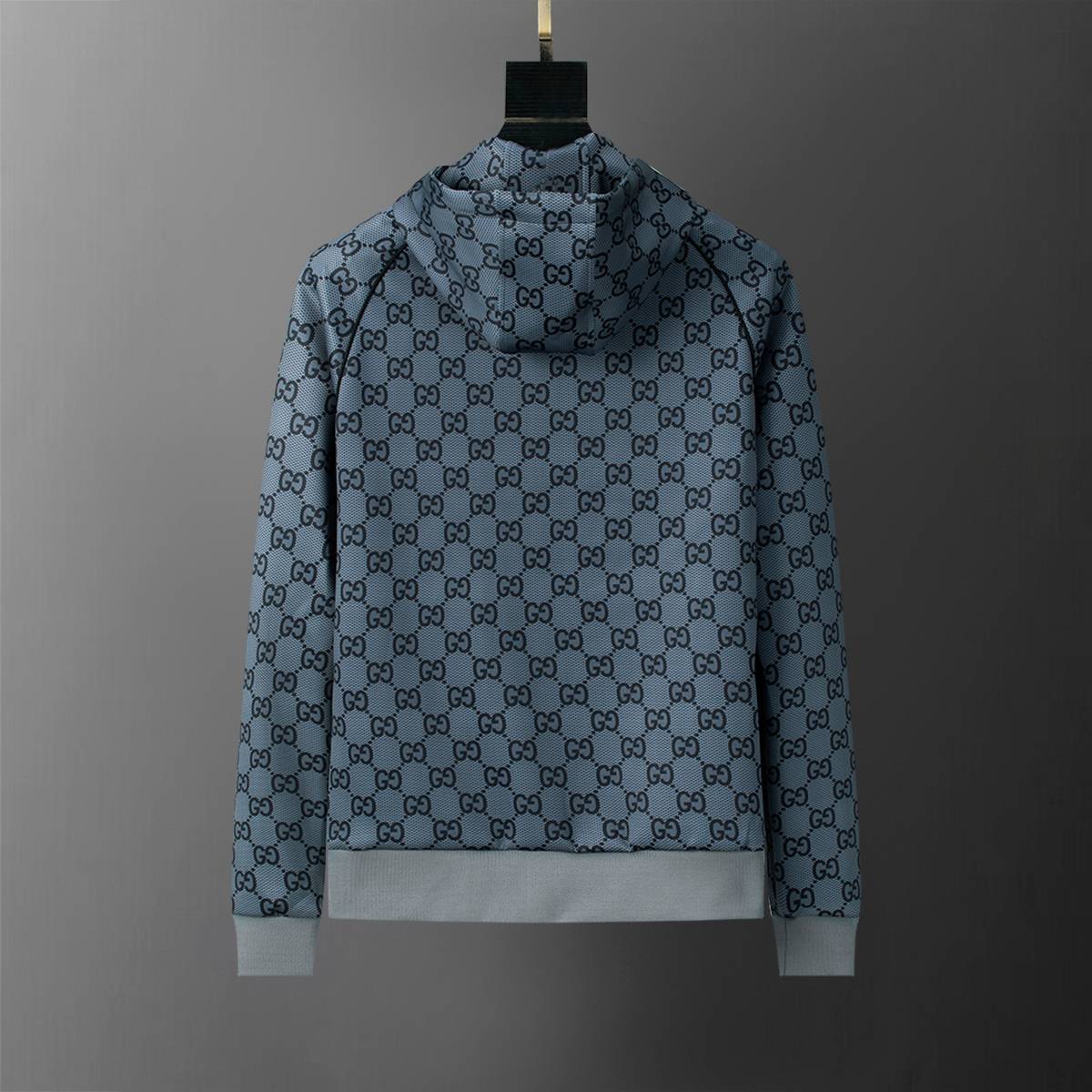 GUCCI グッチ セットアップ メンズ ジップアップパーカー ロゴワッペン ロゴ刺繍 スウェットセットアップ メンズ 秋冬 ブラック - 画像 7