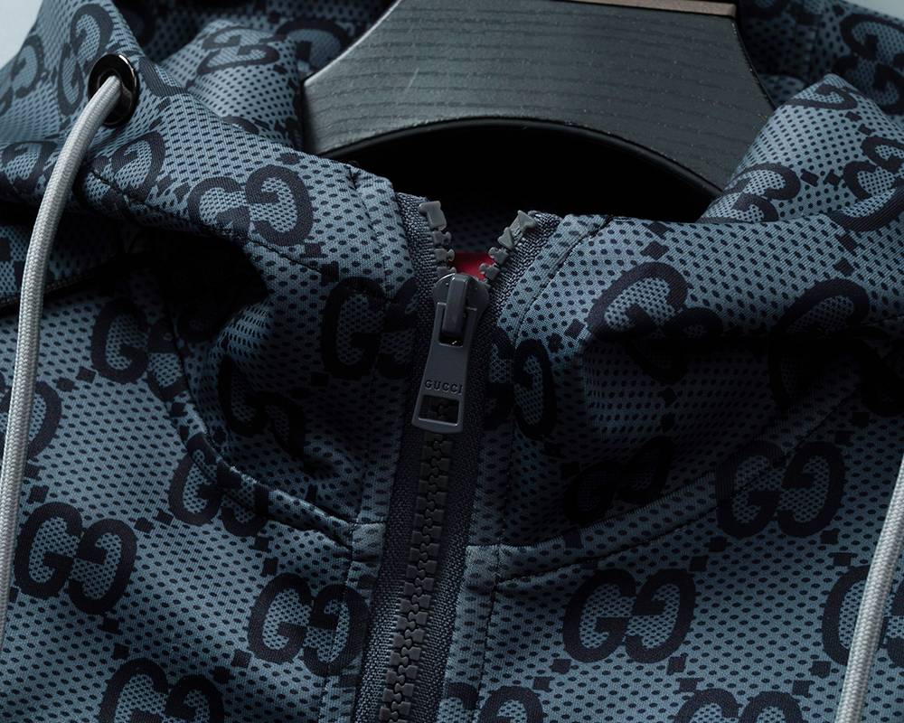 GUCCI グッチ セットアップ メンズ ジップアップパーカー ロゴワッペン ロゴ刺繍 スウェットセットアップ メンズ 秋冬 ブラック - 画像 14