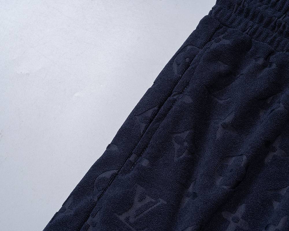 LV メンズ セットアップ ジップパーカー ロゴ刺繍 スウェットセットアップ ストリート 秋冬 ブラック - 画像 14