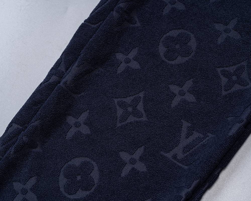 LV メンズ セットアップ ジップパーカー ロゴ刺繍 スウェットセットアップ ストリート 秋冬 ブラック - 画像 15