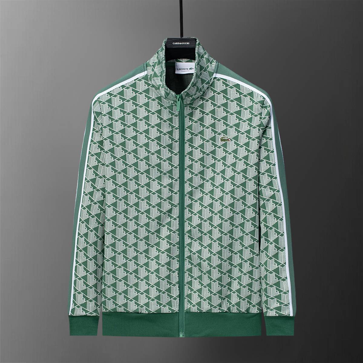 LACOSTE ラコステ セットアップ メンズ ジップパーカー ロゴ柄 ロゴテープ スポーツウェア 秋冬 ネイビー - 画像 8