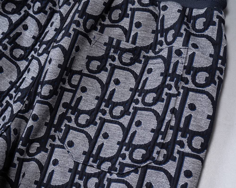 DIOR ディオール メンズ スウェットセットアップ ジップパーカー ロゴワッペン ロゴ刺繍 トラックパンツ ブラック グレー - 画像 2