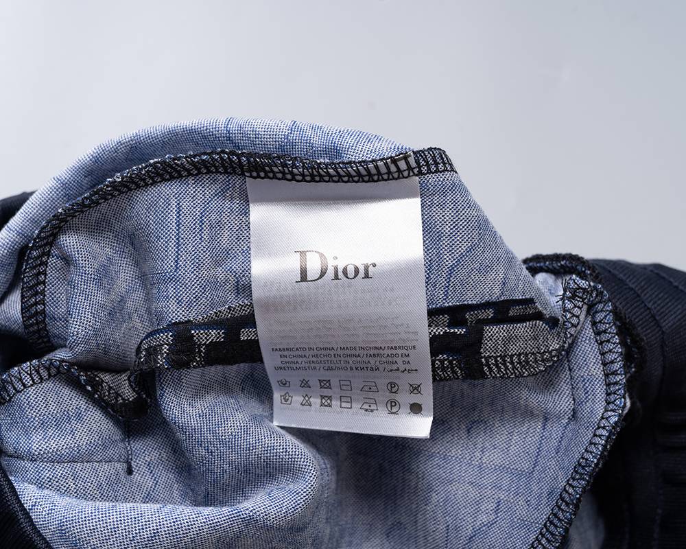 DIOR ディオール メンズ スウェットセットアップ ジップパーカー ロゴワッペン ロゴ刺繍 トラックパンツ ブラック グレー - 画像 4