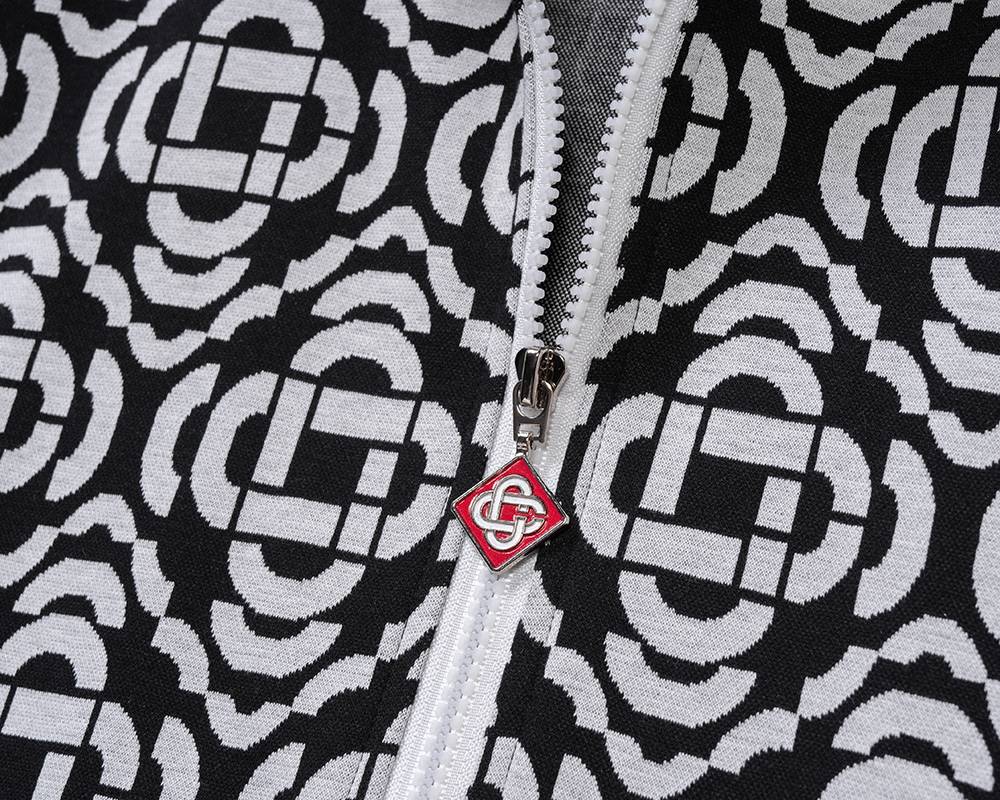 VERSACE ヴェルサーチ セットアップ メンズ ジップアップパーカー ロゴワッペン グレカ柄 ブラック - 画像 12