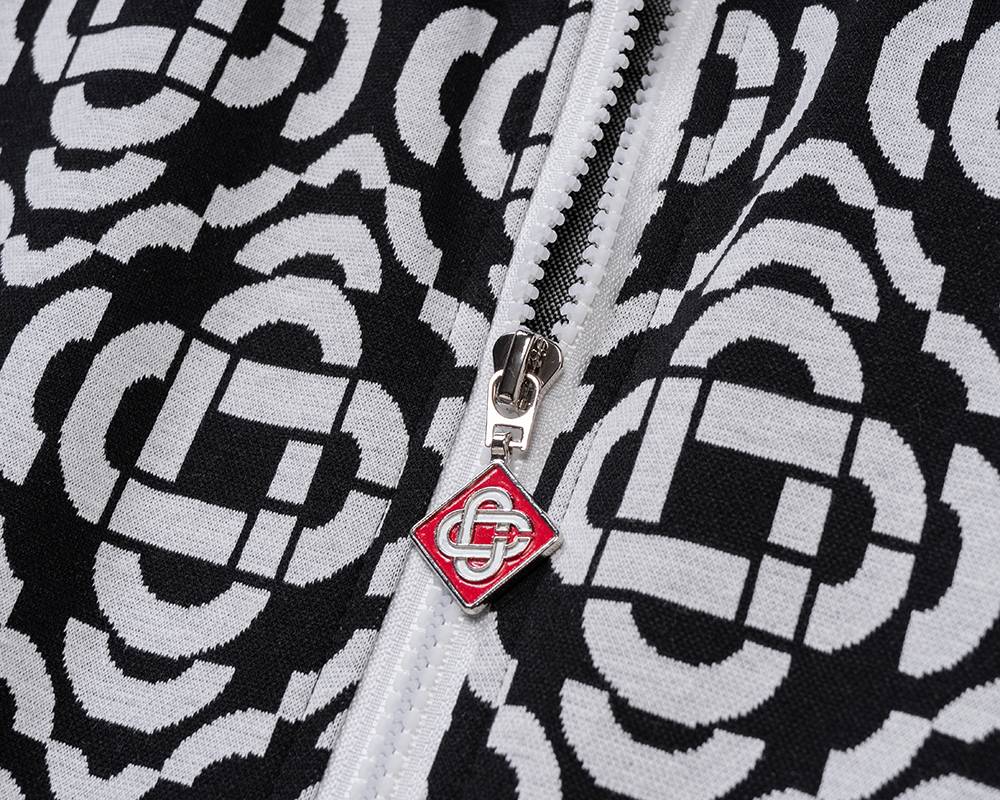 VERSACE ヴェルサーチ セットアップ メンズ ジップアップパーカー ロゴワッペン グレカ柄 ブラック - 画像 18