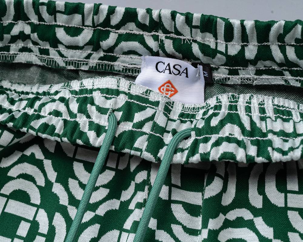 CASABALANCA メンズ セットアップ ジップパーカー ロゴワッペン バイカラー 秋冬 スポーツウェア ネイビー ホワイト - 画像 2