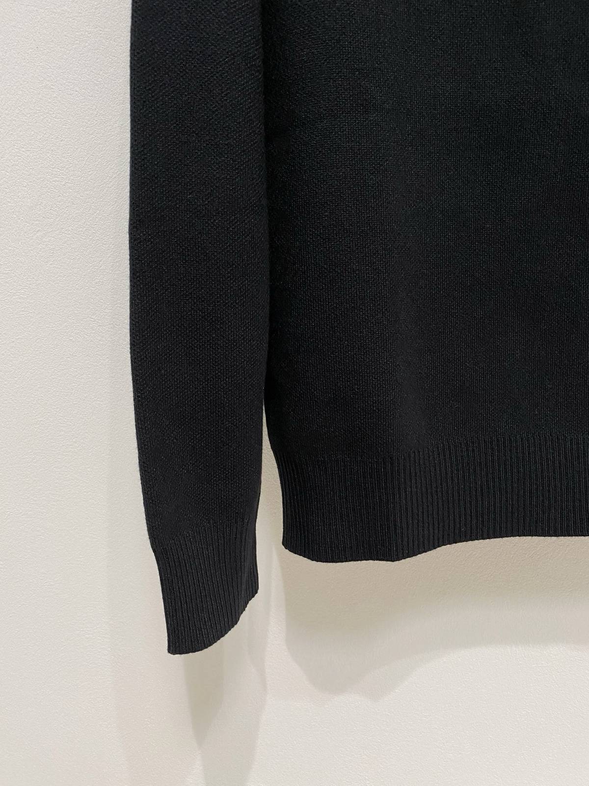 ディオール メンズ ニット クルーネック ロゴ刺繍 ニットプルオーバー 上品 秋冬 ブラック - 画像 4