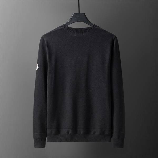 MONCLER モンクレール メンズ ニット クルーネック リブニット 上品 秋冬 ブラック ホワイト グリーン - 画像 10