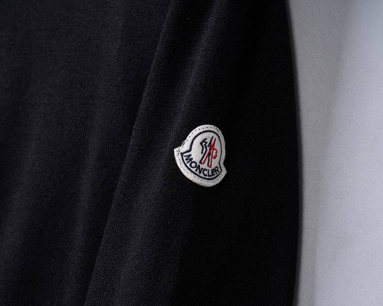 MONCLER モンクレール メンズ ニット クルーネック リブニット 上品 秋冬 ブラック ホワイト グリーン - 画像 15