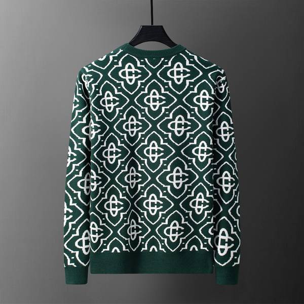 GUCCI グッチ メンズ ニット クルーネック インターシャ 総柄 オーバーサイズ 秋冬 ブラック - 画像 5