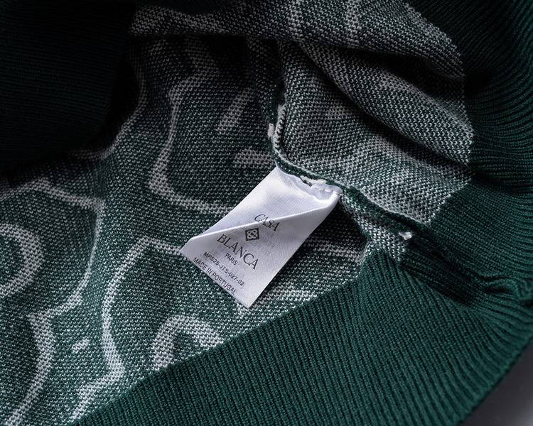 GUCCI グッチ メンズ ニット クルーネック インターシャ 総柄 オーバーサイズ 秋冬 ブラック - 画像 9