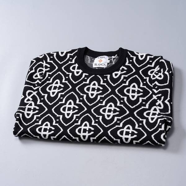 GUCCI グッチ メンズ ニット クルーネック インターシャ 総柄 オーバーサイズ 秋冬 ブラック - 画像 13