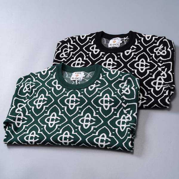 GUCCI グッチ メンズ ニット クルーネック インターシャ 総柄 オーバーサイズ 秋冬 ブラック - 画像 14