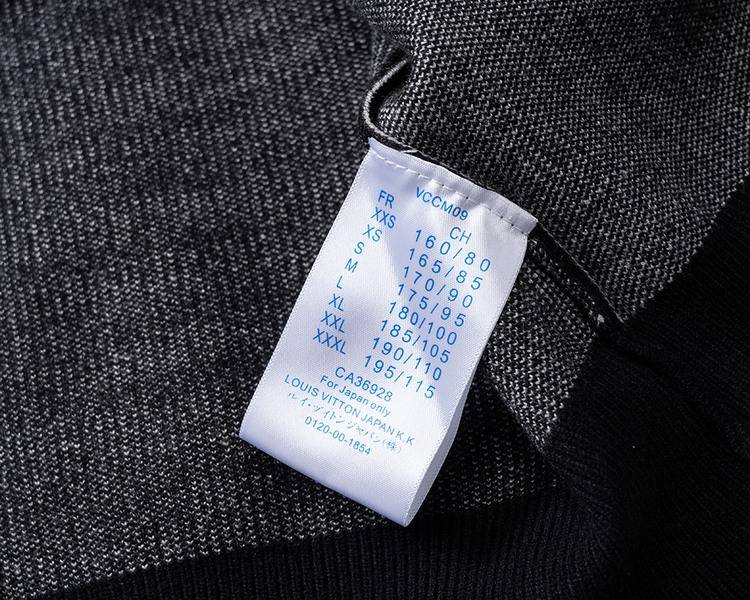 Louis Vuitton メンズ ニット クルーネック ロゴ刺繍 精密編み 上品 秋冬 ブラック ネイビー - 画像 2