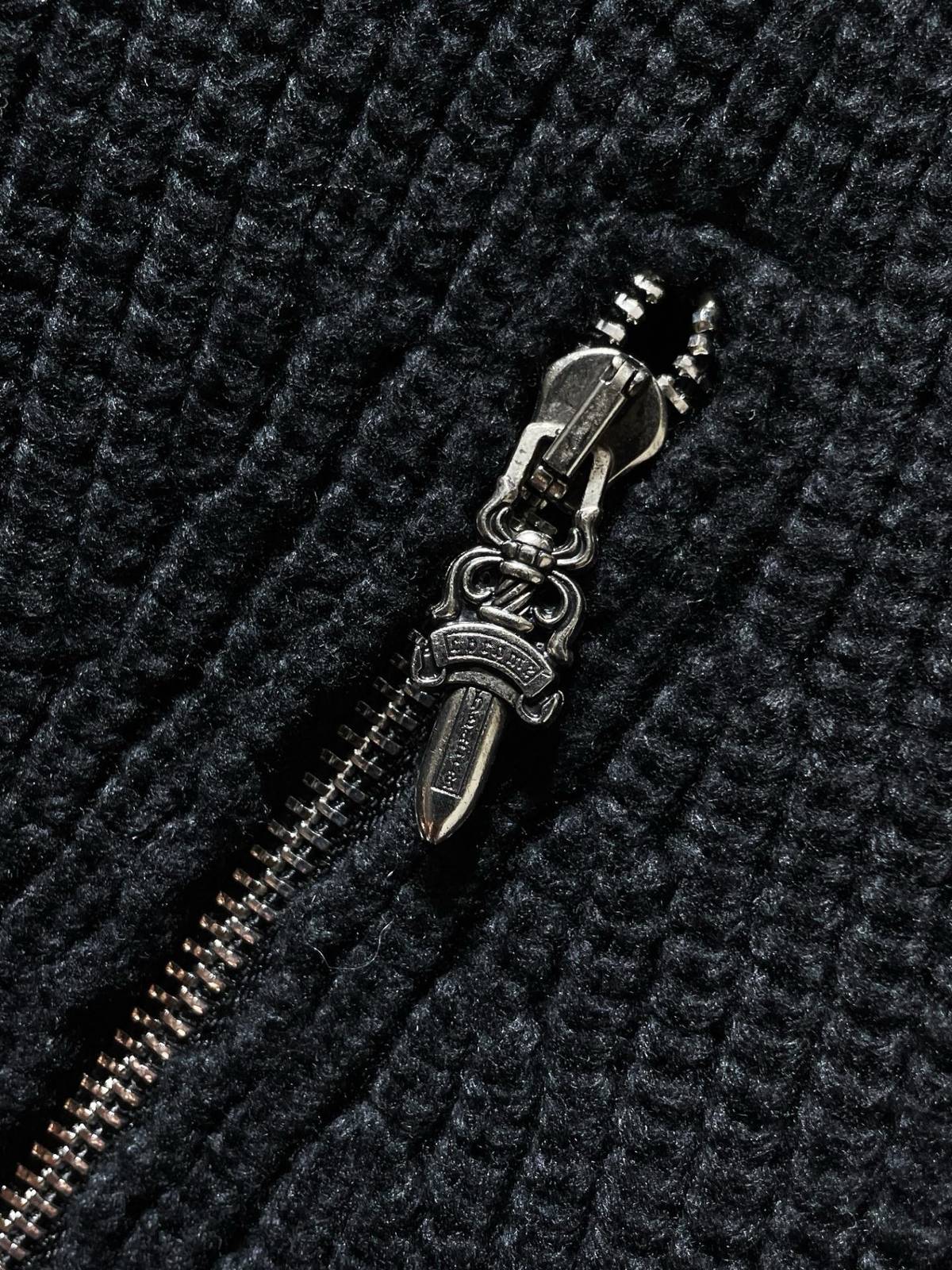 Supreme スプリーム メンズ ニット クルーネック ハーフジップ ワッフル編み ブラック - 画像 7