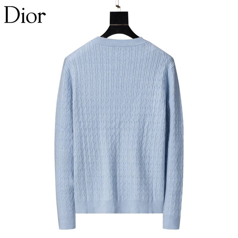 Dior メンズ ニット クルーネック ケーブルニット ロゴ刺繍 上品 秋冬 グレー M 3XLA - 画像 2