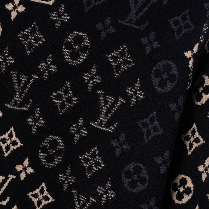 LV メンズ ニット クルーネック ケーブルニット ロゴ刺繍 上品 秋冬 ブラック ベージュ カーキ - 画像 12