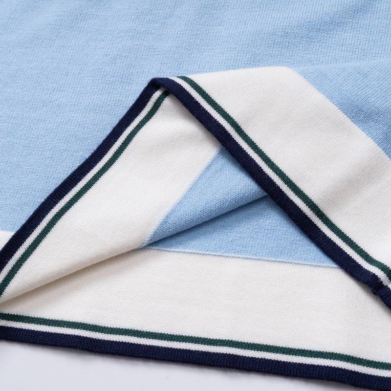 CASABLANCA メンズ ニット セーター ハーフジップ ロゴ刺繍 総柄 プレーン スタイリッシュ ブラック - 画像 10