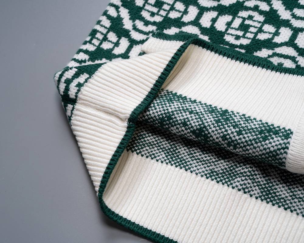 Casablanca レディース カーディガン ニット ケーブル編み ロゴ刺繍 フォーマル 春秋冬 メンズ レディース ブラック - 画像 9