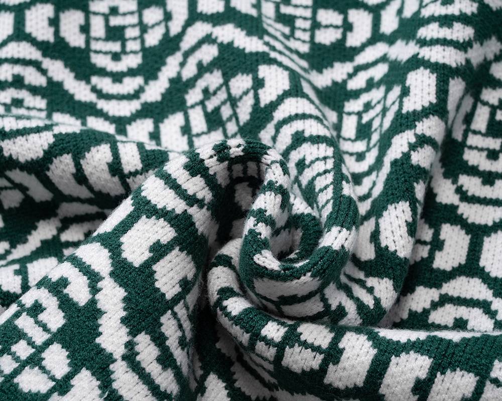 Casablanca レディース カーディガン ニット ケーブル編み ロゴ刺繍 フォーマル 春秋冬 メンズ レディース ブラック - 画像 14