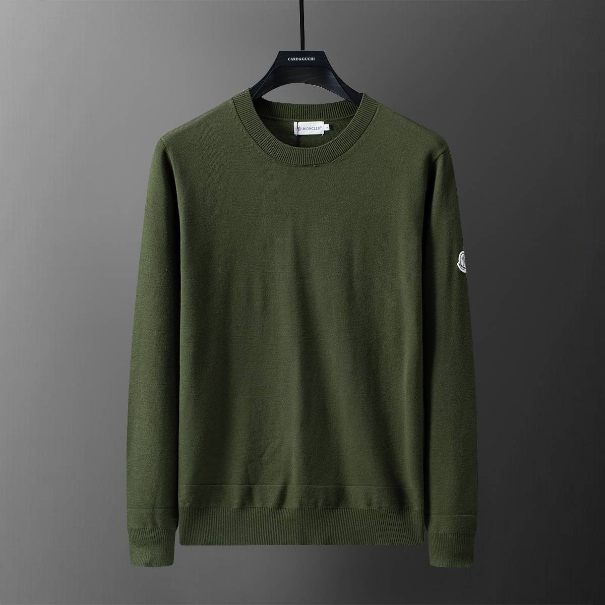 MONCLER モンクレール メンズ ニット クルーネック ローゲージ オーバーサイズ 秋冬 ブラック
