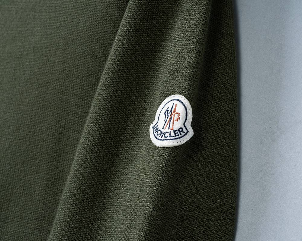 MONCLER モンクレール メンズ ニット クルーネック ローゲージ オーバーサイズ 秋冬 ブラック - 画像 4