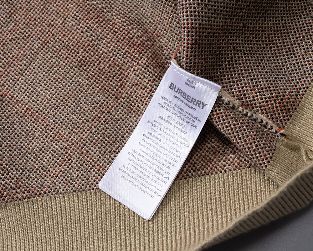 BURBERRY バーバリー メンズ ニット クルーネック ケーブルニット ロゴ刺繍 秋冬 オーバーサイズ ベージュ - 画像 13