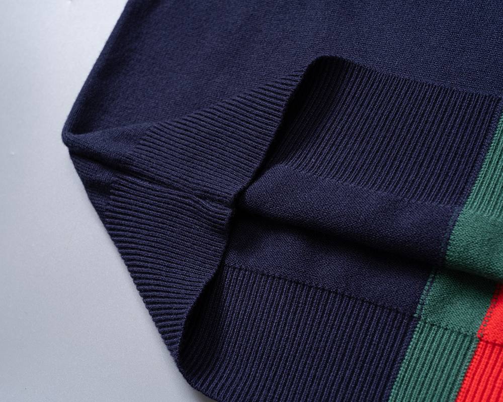 GUCCI グッチ メンズ ニット クルーネック ケーブルニット オーバーサイズ ブラック - 画像 7