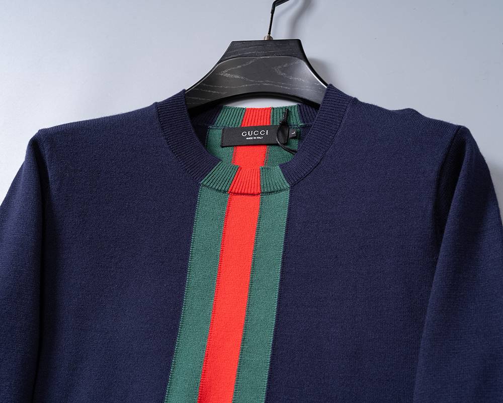 GUCCI グッチ メンズ ニット クルーネック ケーブルニット オーバーサイズ ブラック - 画像 11