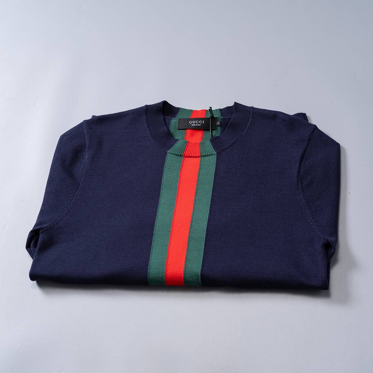 GUCCI グッチ メンズ ニット クルーネック ケーブルニット オーバーサイズ ブラック - 画像 12