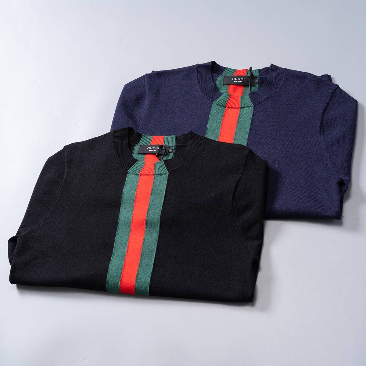 GUCCI グッチ メンズ ニット クルーネック ケーブルニット オーバーサイズ ブラック - 画像 13