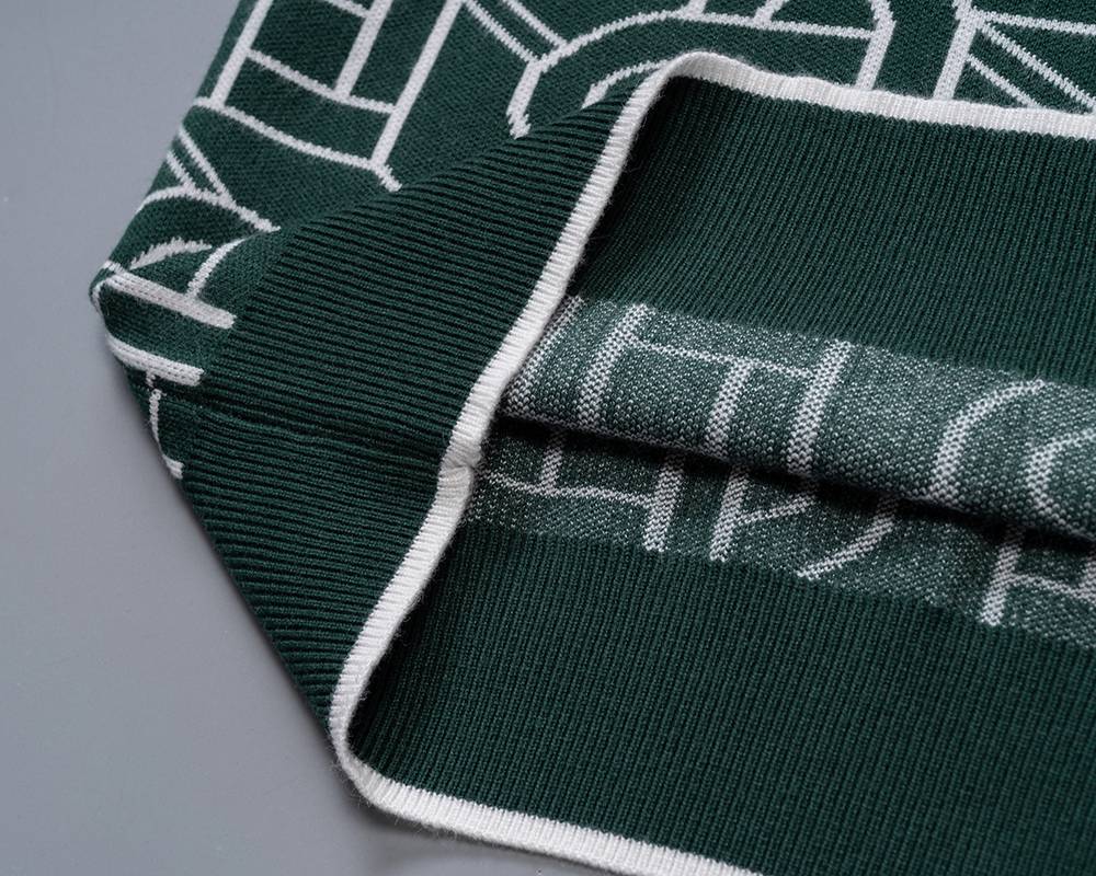 CASA BLANCA メンズ ニット クルーネック ロゴ刺繍 総柄 ファッション感のある秋冬コーデ ブラック M 3XL - 画像 8