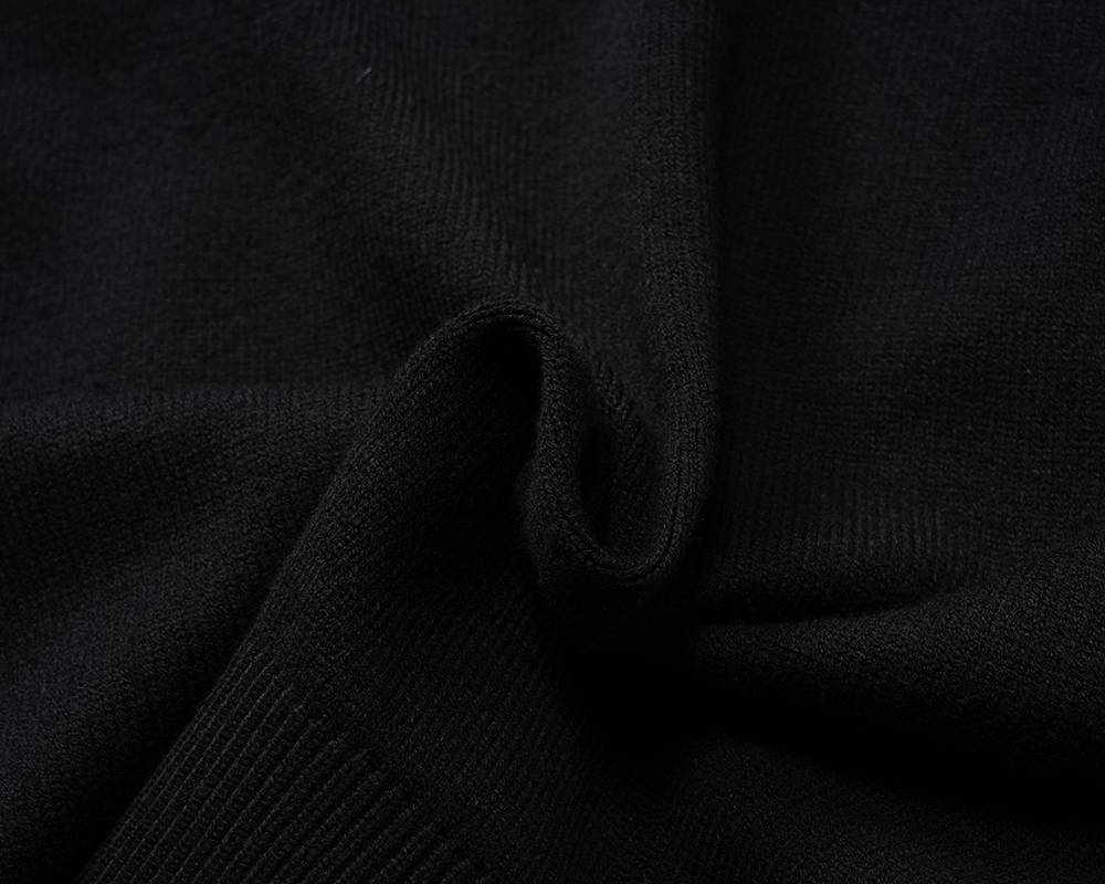 AMIRI メンズ ニット クルーネック ロゴ刺繍 リブニット オーバーサイズ ブラック M 3XL - 画像 9