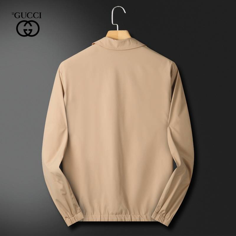 GUCCI ジャケット メンズ ブルゾン ファスナーオープン キルティング ナイロン ミリタリー 秋冬 ブラウン M 3XL - 画像 10