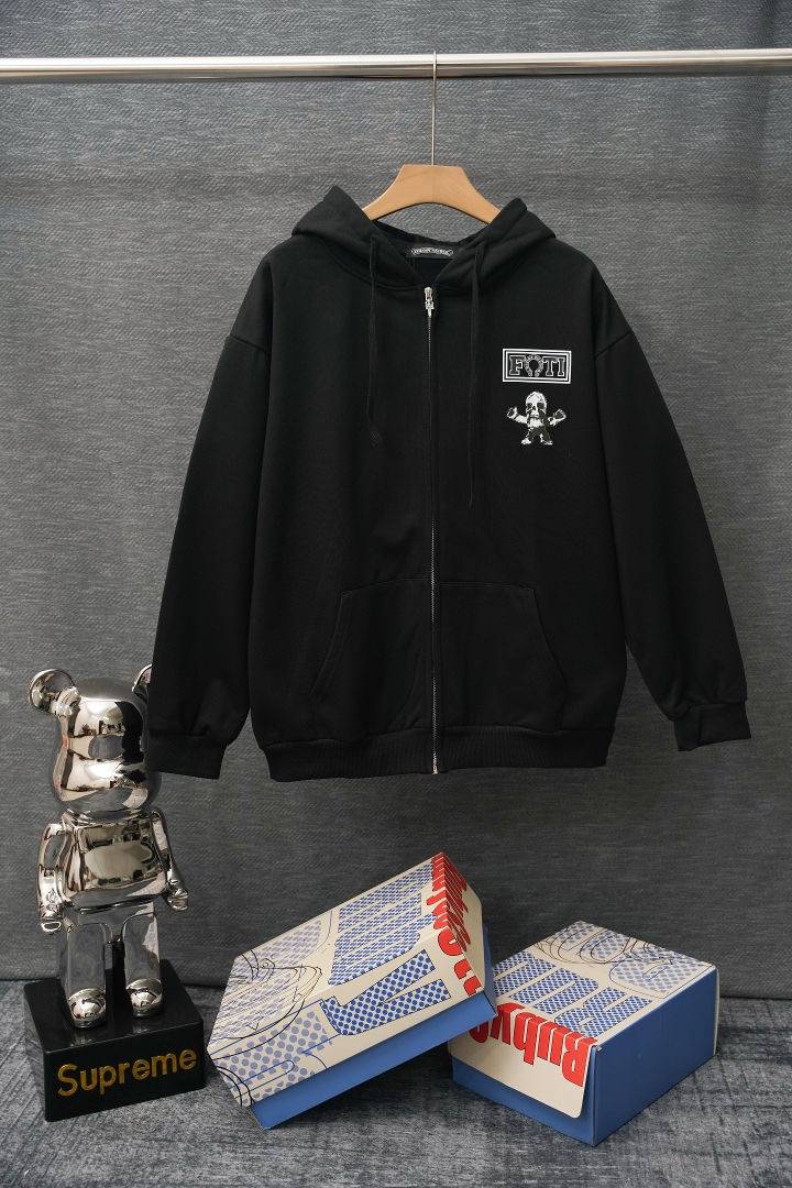 CHROME HEARTS クロムハーツ メンズ ブルゾン フーデッドジャケット ロゴワッペン ナイロン マウンテンパーカー 秋冬 ブラック - 画像 10