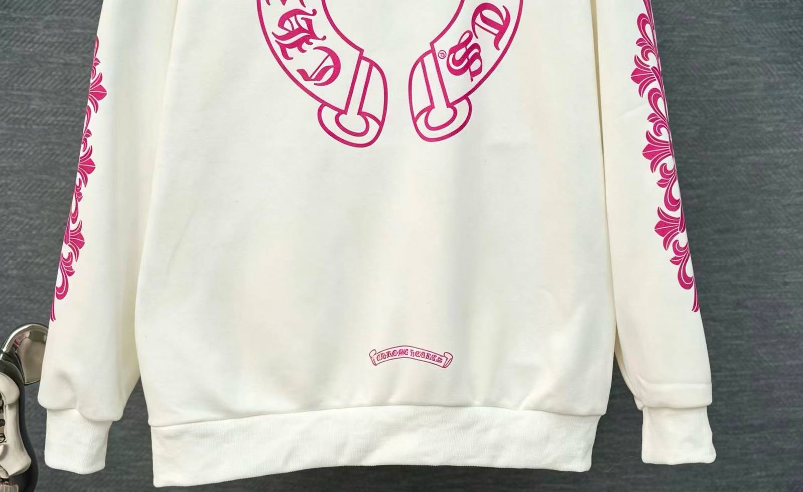 CHROME HEARTS クロムハーツ メンズ ブルゾン フーデッドジャケット ロゴワッペン フルジップ ナイロン マウンテンパーカー ブラック ホワイト - 画像 6