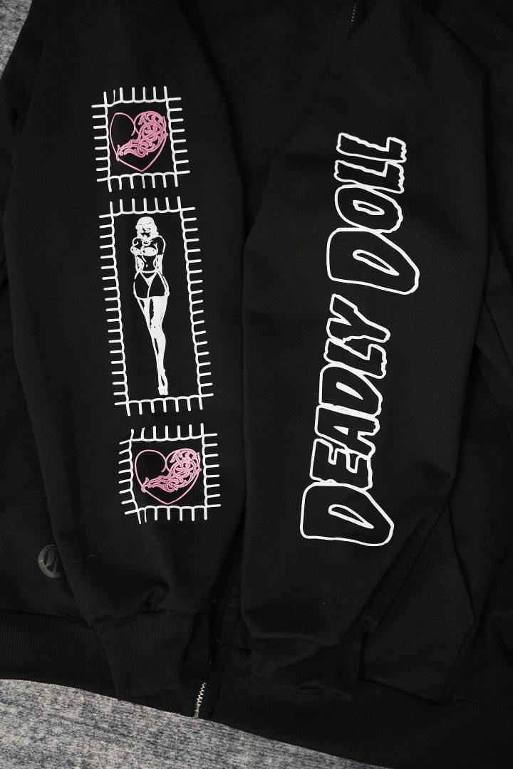 CHROME HEARTS クロムハーツ メンズ フーデッドジャケット ロゴワッペン ナイロン ブルゾン 秋冬 ブラック - 画像 10