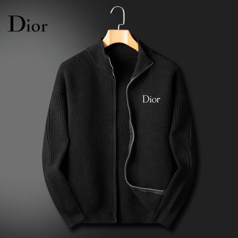 Dior ディオール メンズ ジャケット スタンドカラージャケット ウール キルティング 秋冬 通勤 ブラック グレー - 画像 4