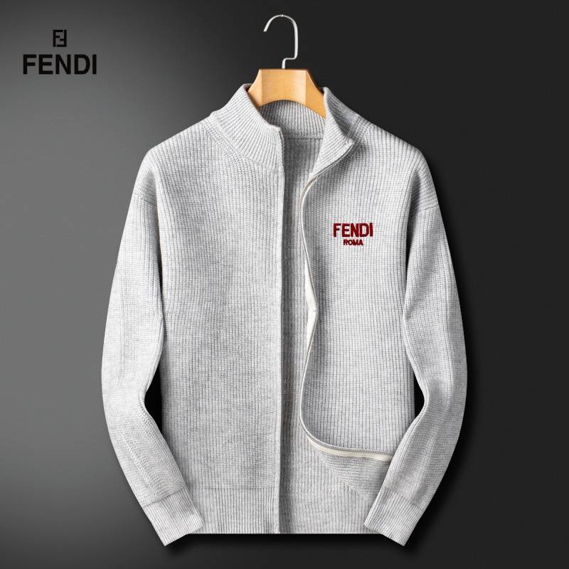 FENDI メンズ ジャケット ブルゾン ウール キルティング ロゴワッペン MA 1 ファッション ブラック